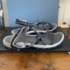 Stylish Black and Gray Women's Sandals